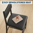 thumbnail image 4 of Dining Table Set for 4, Kitchen Table with 2 Upholstered Chairs and Bench, Wood Kitchen Dining Room Set, for Small Space, Apartment, Home, Kitchen, Marble White, 4 of 7