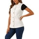 thumbnail image 4 of CHALECO SIN MANGAS PARA MUJER INSPIRAR CHIC CON CINTURILLA AJUSTABLE, CIERRE DE CREMALLERA, DE ALGODÓN, ESTILO CARGO, CON BOLSILLO, BLANCO, TAMAÑO XS, 4 of 5