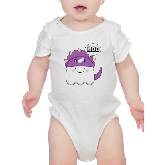 Boo. Ghost W Dino Costume Bodysuit Infant -Image by Shutterstock, Newborn