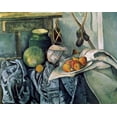 thumbnail image 2 of Cezanne, Paul 18x15 Black Ornate Wood Framed with Double Matting Museum Art Print Titled - A Still Life Aubergines, 2 of 4