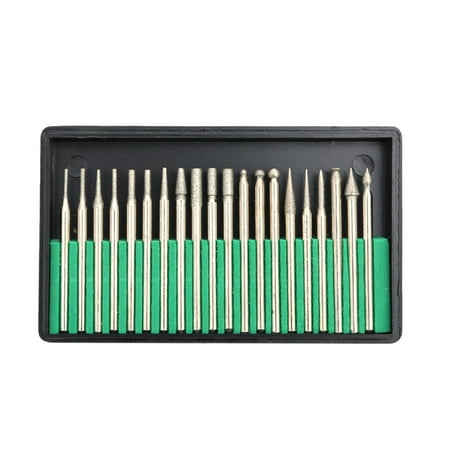 

Jpgif Diamond Burr Drill Bits For Engraving Carving Rotary Tiles Glass 20pcs