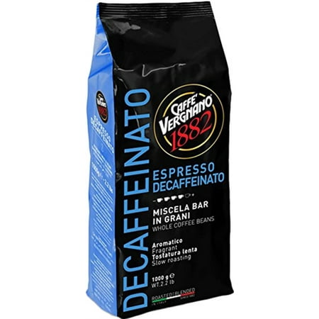 Caffe Vergnano Drip Coffee Decaffeinated Whole Beans (Best Whole Bean Instant Coffee)