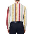 thumbnail image 3 of RXIRUCGD Chemise à Manches Longues Imprimée à Rayures Slim pour Hommes, Multicolore, Taille: m, 3 of 5