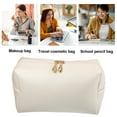 thumbnail image 2 of Unique Bargains Floral Makeup Bag Zipper Flower Cosmetic Pouch Beige, 2 of 7