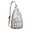 Beige, variant on Boho Seashell Sling Backpack – Tropical Nautical Hiking Daypack with Watercolor Shells & Coral Design, Lightweight Waterproof Travel Bag for Beach, Coastal Trips & Outdoor Adventures
