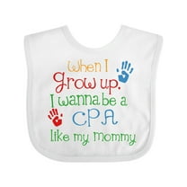 Inktastic CPA Like Mommy Boys or Girls Baby Bib