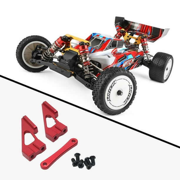 de piezas fijas de ala trasera Metal para 104001 1:10 camión de telemando coche vehículo o rojo Hugo Ala de la cola del coche RC