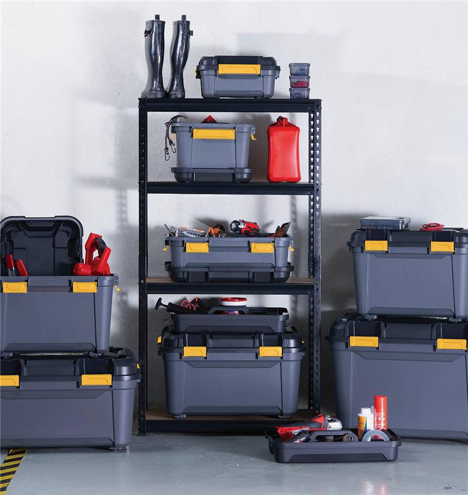 6 Pack - Ezy Storage 31L Bunker Tough Storage Tub