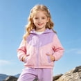 thumbnail image 2 of Kids Back to School Lightweight Jackets Zip up with pockets Coats Boys Girls Sport Windproof Outerwear Outdoor Raincoat with Hood, 2 of 6