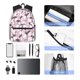 thumbnail image 4 of Disketp Pineapple Flamingo Mochila Ligera Clásica con Múltiples Bolsillos, Mochila Casual para Hombre y Mujer, Ideal para Escuela, Trabajo y Viajes, 4 of 6