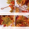 thumbnail image 7 of RECUTMS 2 Pcs Artificial Autumn Maple Leaves Garland 5.7Ft/Pcs Fall Garland Hanging Vine Plants for Front Door Fall Decor Thanksgiving Decorations, 7 of 7