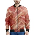 thumbnail image 2 of Chaqueta con cremallera y estampado de carne, ropa con impresión 3D, chaquetas de bombardero para hombres y mujeres, ropa informal de moda, divertida chaqueta de vuelo unisex, tops, 2 of 4