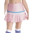 thumbnail image 2 of inlzdz Kids Girls Golf Tennis Dress Pleated Skirts with Built-in Shorts for Badminton School Pink 14, 2 of 6