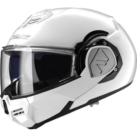 LS2 Advant Adult Street Motorcycle Helmet - Gloss White / X-Large