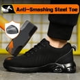 thumbnail image 2 of LAoutun Steel Toe Shoes for Men Indestructible Work Shoes Cushioned Safety Shoes Industrial Shoes, 2 of 6