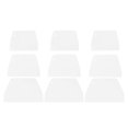 thumbnail image 1 of FRCOLOR cake scraper 9pcs Ladder Shape Butter Spreader Cake Scraping Plate Pastry Scraper Cutter Kitchen Gadget (White, Extra Large Size, Large Size, Medium Size Each Three),7.68"X4.92"X0.12", 1 of 4