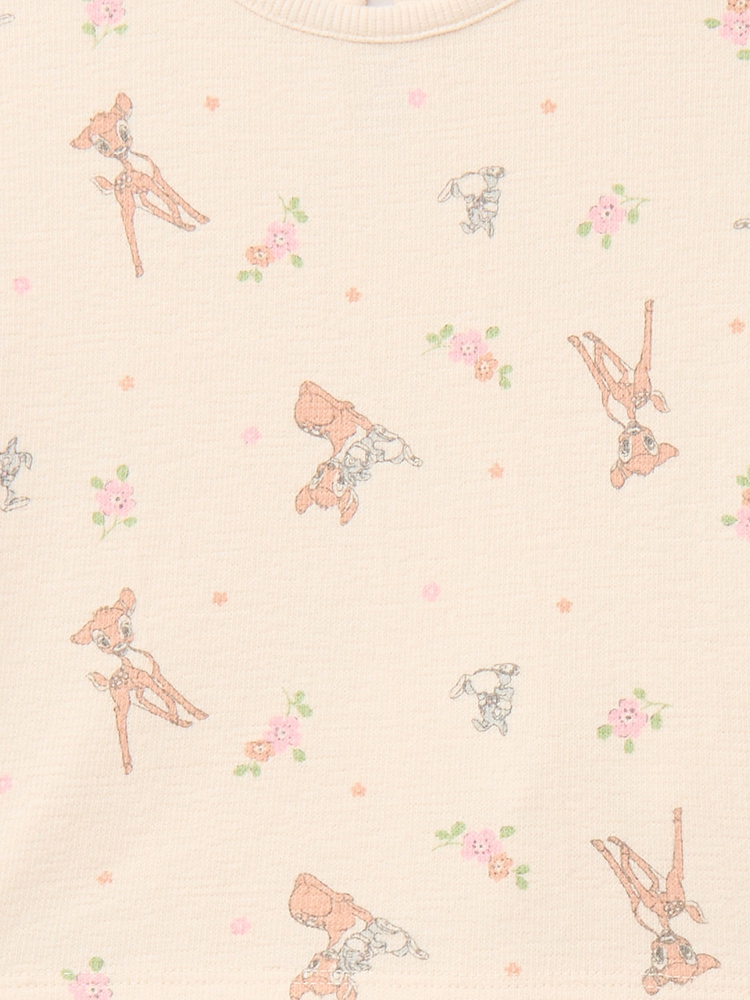 Bambi Baby Girls Faun Friends Textured Knit Top and Ruffle Shorts Set, 2-Piece, Sizes 0M-24M