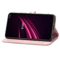 thumbnail image 3 of SaniMore for T-Mobile REVVL V+ 5G 6.8" Wallet Case with Embossed Mandala PU Leather Flip Protection Wrist Strap Credit Card Holder Kickstand Shockproof Case for T-Mobile REVVL V+ 5G, Rosegold, 3 of 8