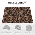 thumbnail image 3 of Yiaed Brown Camouflage Skull Print Highly Absorbent Microfiber Kitchen Counter Mat, Dish Drying Pad for Dishes, Utensils, Pots and Pans, Large 18" x 24", 3 of 7