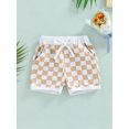 thumbnail image 2 of Hirigin Toddler Baby Boy Girl Summer Shorts Checkerboard Plaid Pants 6 12 18 Months 2T 3T Elastic Waist Drawstring Jogger Short Pants, 2 of 7