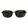 thumbnail image 2 of Mens Rimless Warp Sport Sunglasses With Bifocal Reading Lenses All Black 2.0, 2 of 4