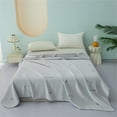 thumbnail image 1 of WRXMIJNHGSA Four Pieces Beddings Under $40 Home & Garden Four-Piece Set Solid Color A Class Summer Quilt Cool Washable & Skin Friendly For Air Conditioned Rooms200*230, 1 of 9