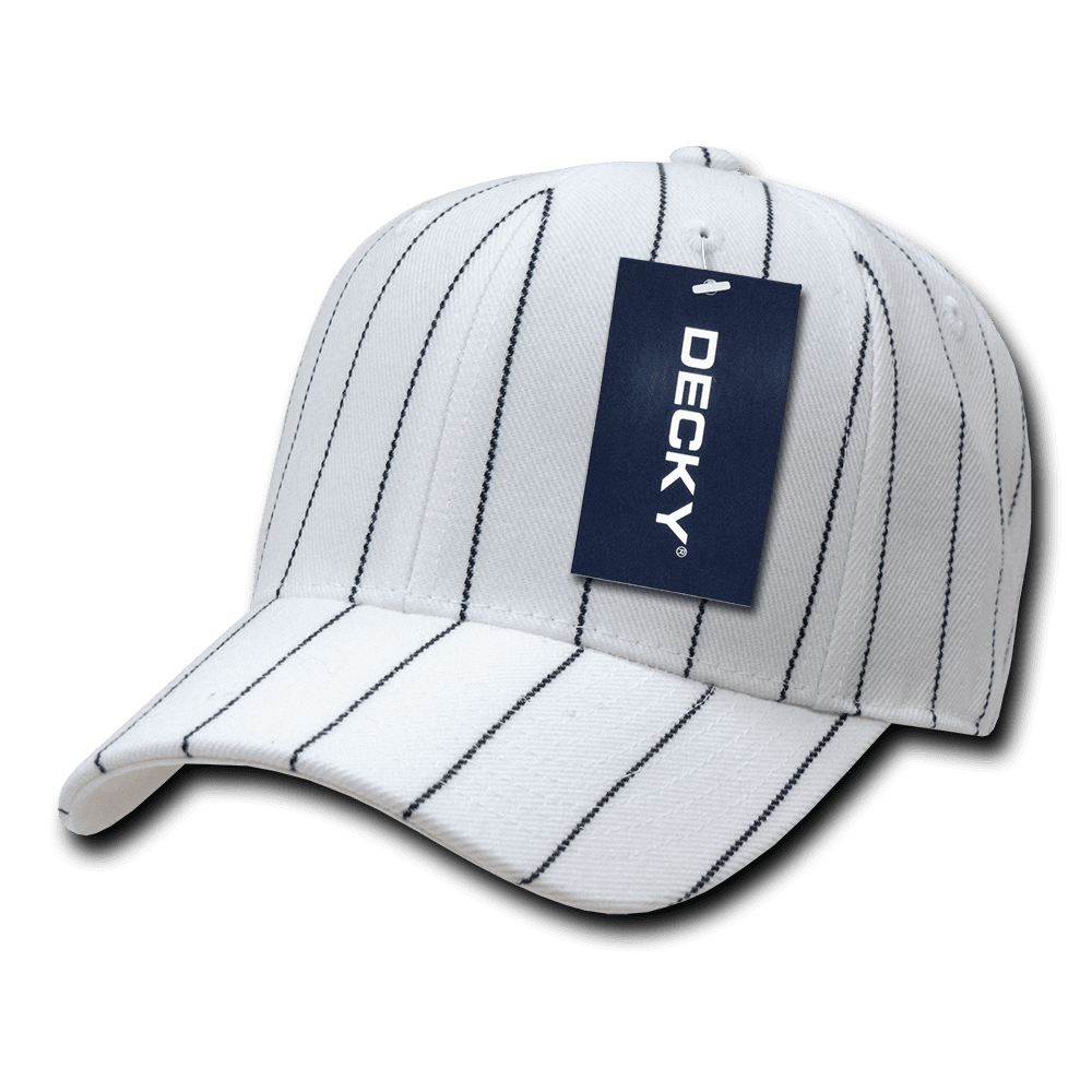 Decky Fitted Curved Bill Pin Striped Pinstriped Baseball Hats Caps 