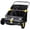 Black + ABS + Steel(Q235)#40, variant on 21 Inch Hand Push Lawn Sweeper with 3.5 cu ft Hopper Bag, Adjustable Brush Height Leaf & Grass Collector for Yard, Garden, Driveway, Black ABS+Steel