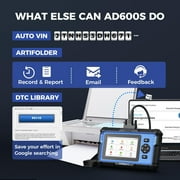 OBD2 Scanner TOPDON AD600S C0de Reader, 9 Reset Services, Free Lifetime Upgrade