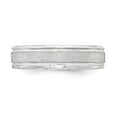 thumbnail image 3 of White Sterling Silver Ring Band Wedding Beveled Standard, 3 of 4