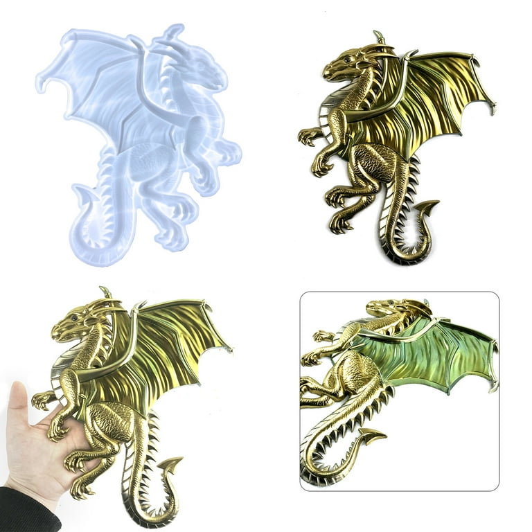 Bobasndm Dragon Silicone Molds for Resin, Large Epoxy Resin Mold