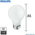 thumbnail image 2 of Philips 60w 120v A19 Soft White E26 Incandescent lamp - 4 bulbs, 2 of 3