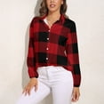 thumbnail image 3 of Ugliest Country Christmas Cottage Primitive Lumberjack Buffalo Plaid Long Sleeve Blouse Woman Streetwear Casual Shirts Summer Oversize Woman Streetwear Clothing Birthday Present, 3 of 7