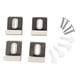 thumbnail image 4 of Juego de Clips para colgar espejos, Clips de retención pesados, Clip de fijación de espejo multiusos, resistente con accesorios para montaje en pared, Inoxidable, 4 of 9