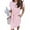 A-Pink, variant on Summer Dresses for Women Striped T Shirt Dress Casual Midi Dress Short Sleeve Sundress with Pockets