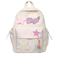 thumbnail image 1 of Multi-functional Y2k Backpack Large-capacity Nylon Student School Bag Anti-theft Lightweight School Backapck Teenagers beige, 1 of 6