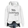 thumbnail image 2 of AXXD White Basic Tunic Blouses for Women Dressy Casual Summer 2024 Trendy Top Socket Leopard Print Winter Thirt Comfortable Long Sleeve Shirt, 2 of 4