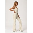 thumbnail image 3 of PISONIC Women Two Piece Workout Sets Racerback Tank Tops Matching High Waisted Flared Leggings with Pockets Gym Yoga Outfits, 3 of 6