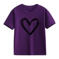 thumbnail image 4 of XIYNBAOK Girls Tshirts 8-10 Years Old White Top for Girls Shirt Clothes Teen Girls Baby Cold Weather Clothes Cheap Clothes Girls Clothes 4t Girls Size 14-16 Clothes for 7-8, 4 of 8