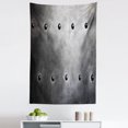 thumbnail image 1 of Industrial Tapestry, Black Grunge Plate Armour Digital Print Rivets Vintage Theme Print, Fabric Wall Hanging Decor for Bedroom Living Room Dorm, 5 Sizes, Black Grey, by Ambesonne, 1 of 1