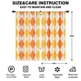 thumbnail image 2 of Blackout Kids Curtains,Orange Yellow Checkerboard Checkered Pattern Childrens Insulated Curtains Set Of 2,Bedroom Essentials,Toddler Room Decor 42"x84", 2 of 5