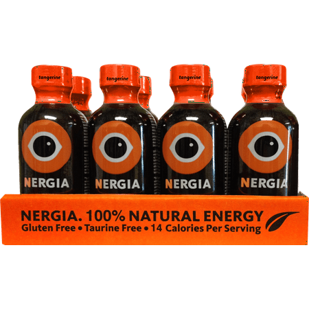 Nergia Energy Shots, Tangerine, 2 Oz (Innerpack of 8)