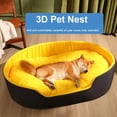 thumbnail image 3 of Double Sided Dog Bed Big Size Extra Large Dogs House Sofa Kennel Soft Fleece Pet Dog Cat Warm Bed S-3XL pet accessories ShopWise Round, 3 of 13