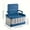 Blue And White, variant on Foldable Ergonomic Backrest Storage Stool - Portable for Camping & Fishing