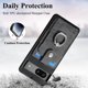 thumbnail image 5 of Funda de cuero compatible con Google Pixel 7a con tarjetero, soporte para anillo y función atril, antiarañazos y a prueba de golpes., 5 of 5
