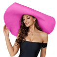 thumbnail image 2 of Sombrero de sol con flores y hojas anchas para mujer - Gorra de playa para despedida de soltera, ligera, transpirable y con protección UV, primavera-otoño, talla única, 2 of 4