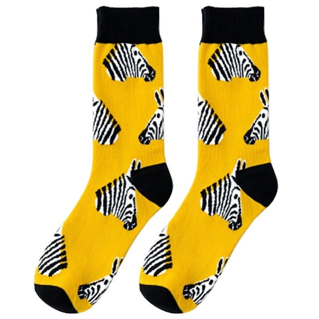 Novelty Crew Socks Creative Patterned Dress Socks Fun Dress Socks for Women Men