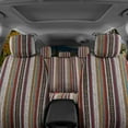 thumbnail image 3 of BDK Saddle Blanket Car Seat Covers Full Set Front and Rear Protection for Vehicle Van SUV Car Auto Striped Heavy Duty Woven Material (Baja Inca) 9pc, 3 of 7