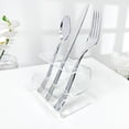 thumbnail image 3 of Plymor Clear Acrylic Flatware Display Stand, 3.25" H x 4.5" W x 3" D, 3 of 3
