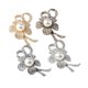 thumbnail image 2 of 4x Crystal Pearl Button Flat Back Para Bufanda Ropa Sombrero Decoración - Flor de la perla Flor de la perla del diamante artificial de 36x53m m Sunnimix Crystal Pearl Button, 2 of 8